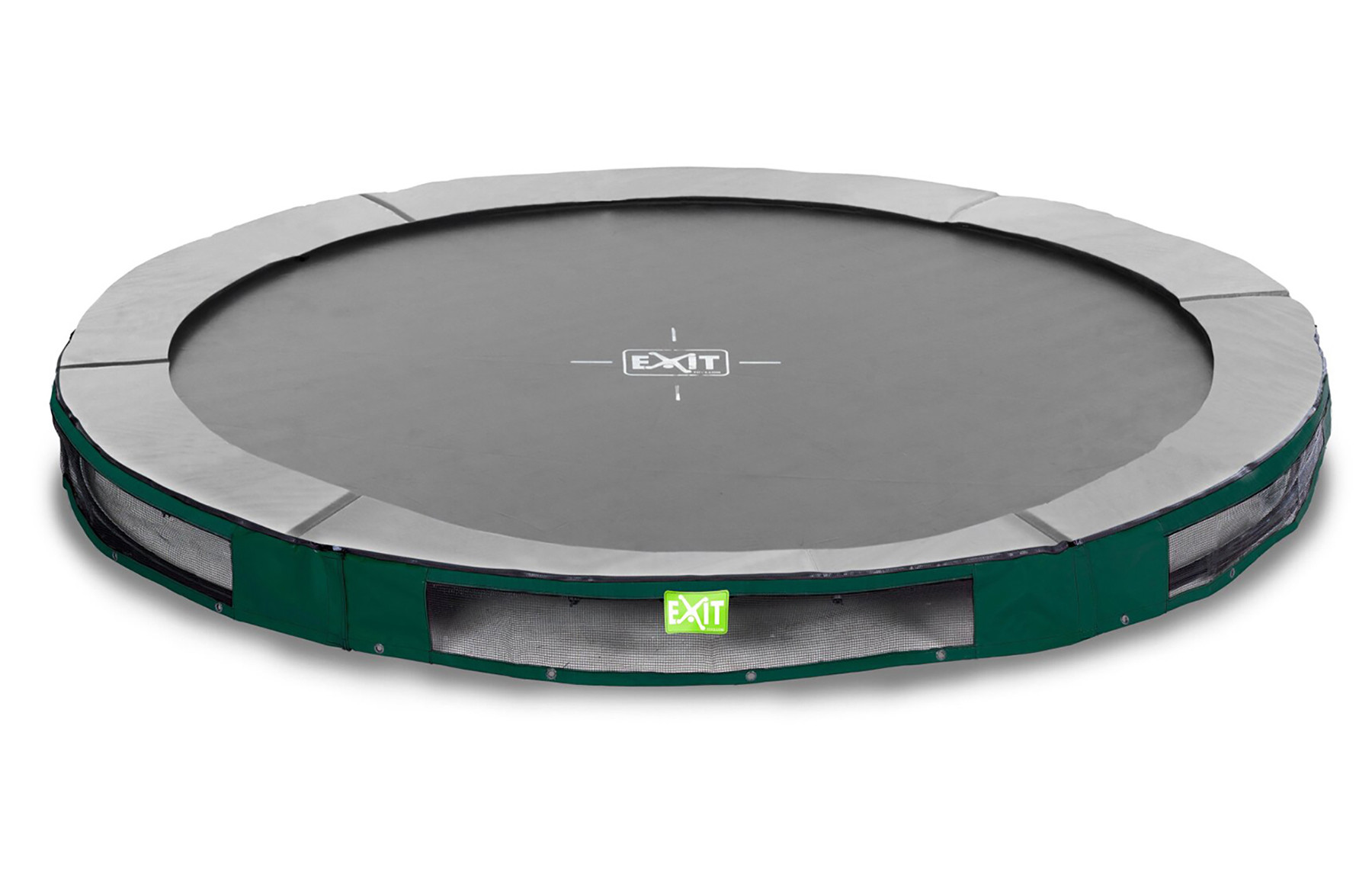 EXIT Elegant Inground Trampoline - ø 427cm - Groen
