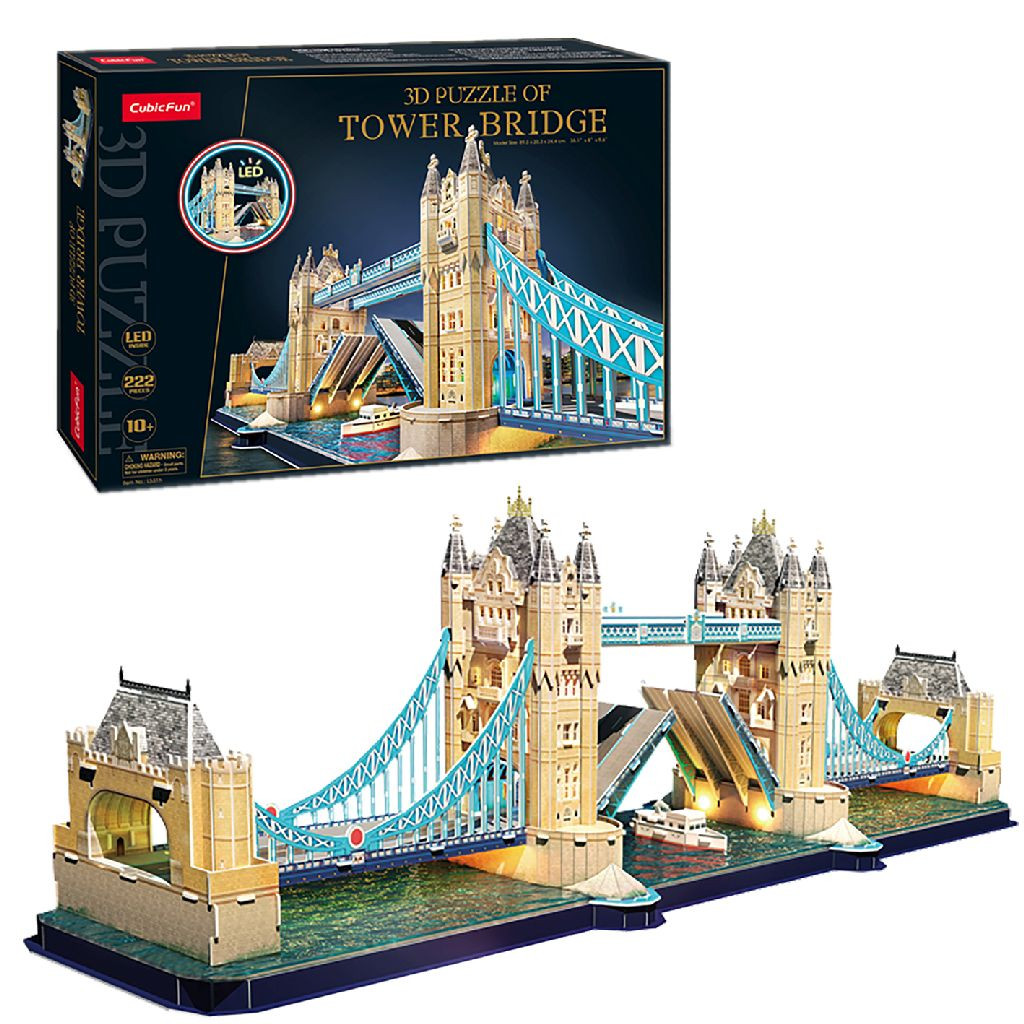 Cubic Fun Tower Bridge 3D Puzzel Led
