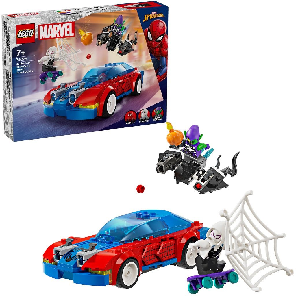 76279 LEGO Marvel Super Heroes Spider-Man Racewagen en Venom Green Goblin