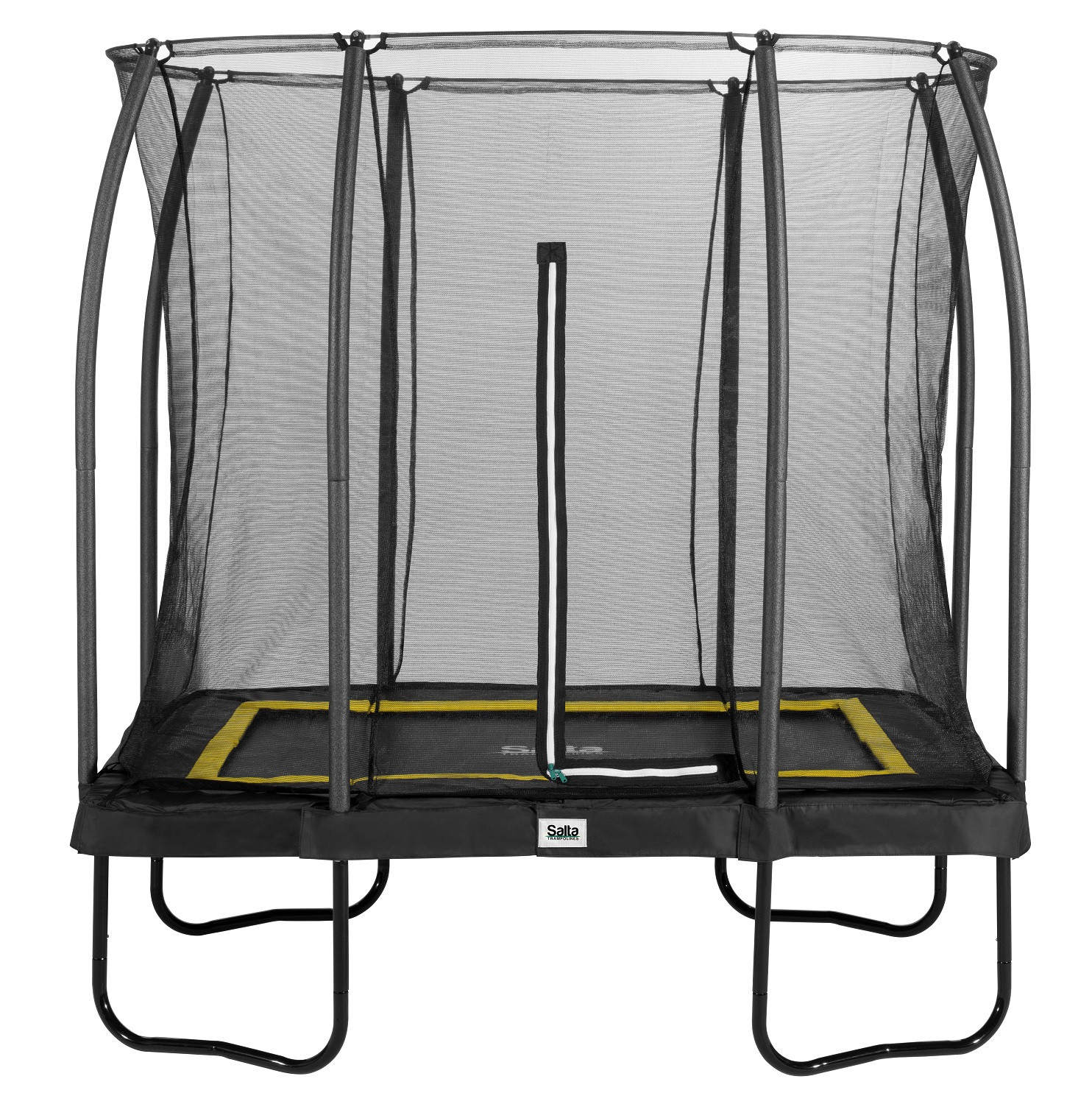 Salta Trampoline Comfort Edition 214 x 153 cm met Veiligheidsnet - Zwart
