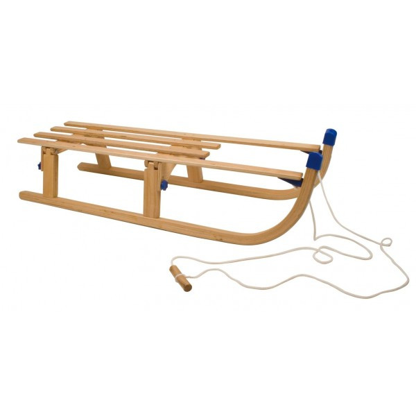 Nijdam Slede hout opklapbaar 110cm (houten slee) met touw