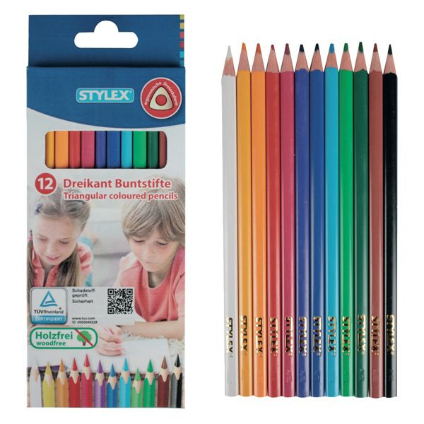 Toppoint Driehoekige Kleurpotloden - 12 Stuks