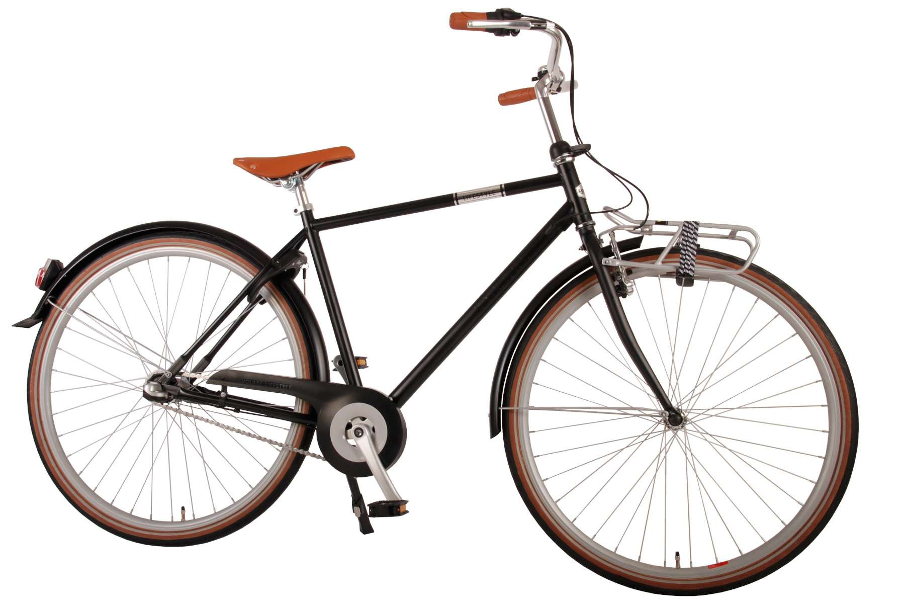 Volare Lifestyle Fiets - 51 cm - 28 inch - Shimano Nexus 3 versnellingen - Satijn Zwart
