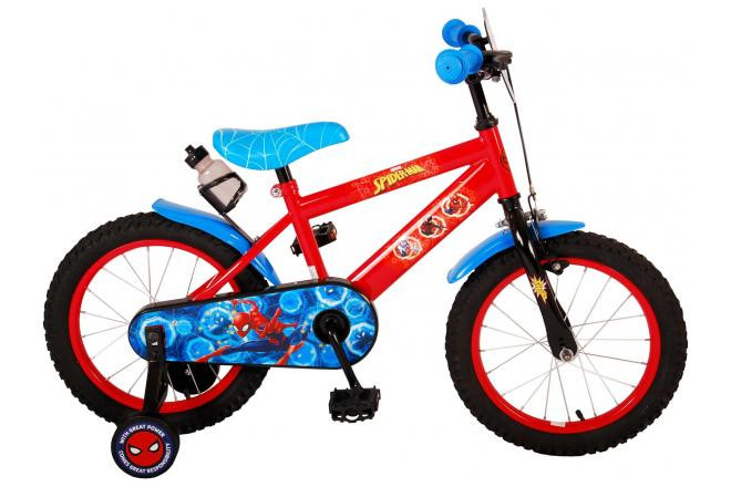 Spider-Man Kinderfiets - 16 inch - Blauw Rood