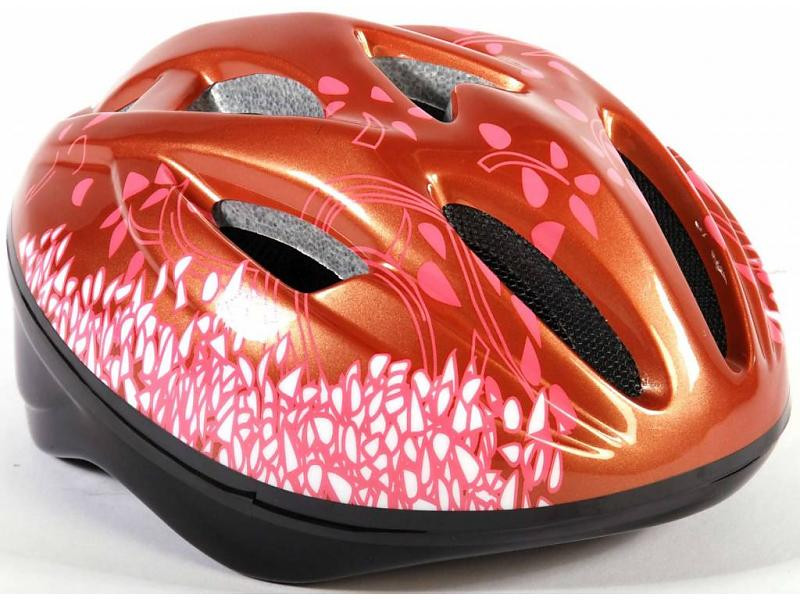 Volare Fiets / Skate Helm Deluxe Brons Roze 51 - 55 cm