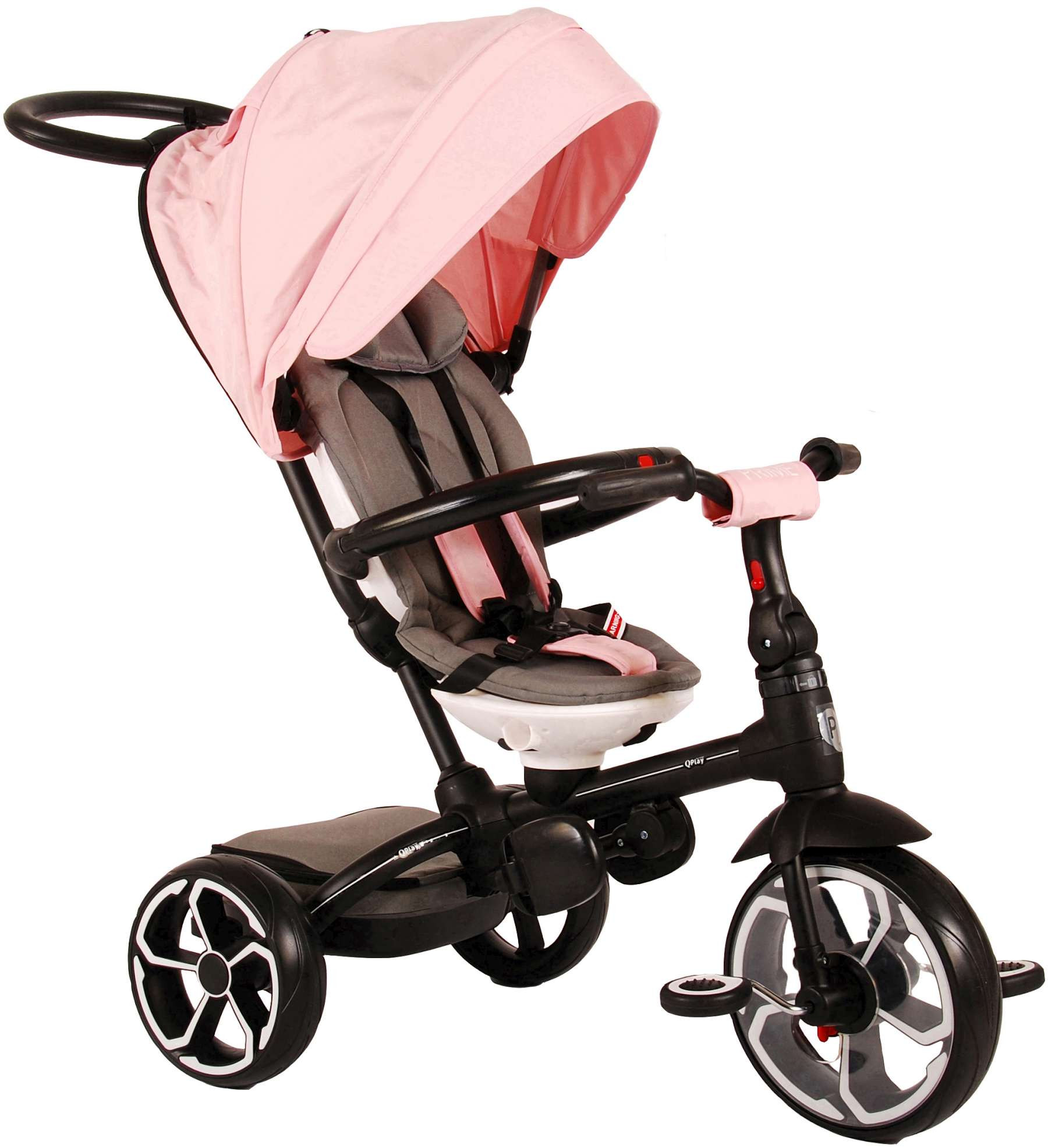 Qplay Driewieler Prime 4 in 1 - Roze 