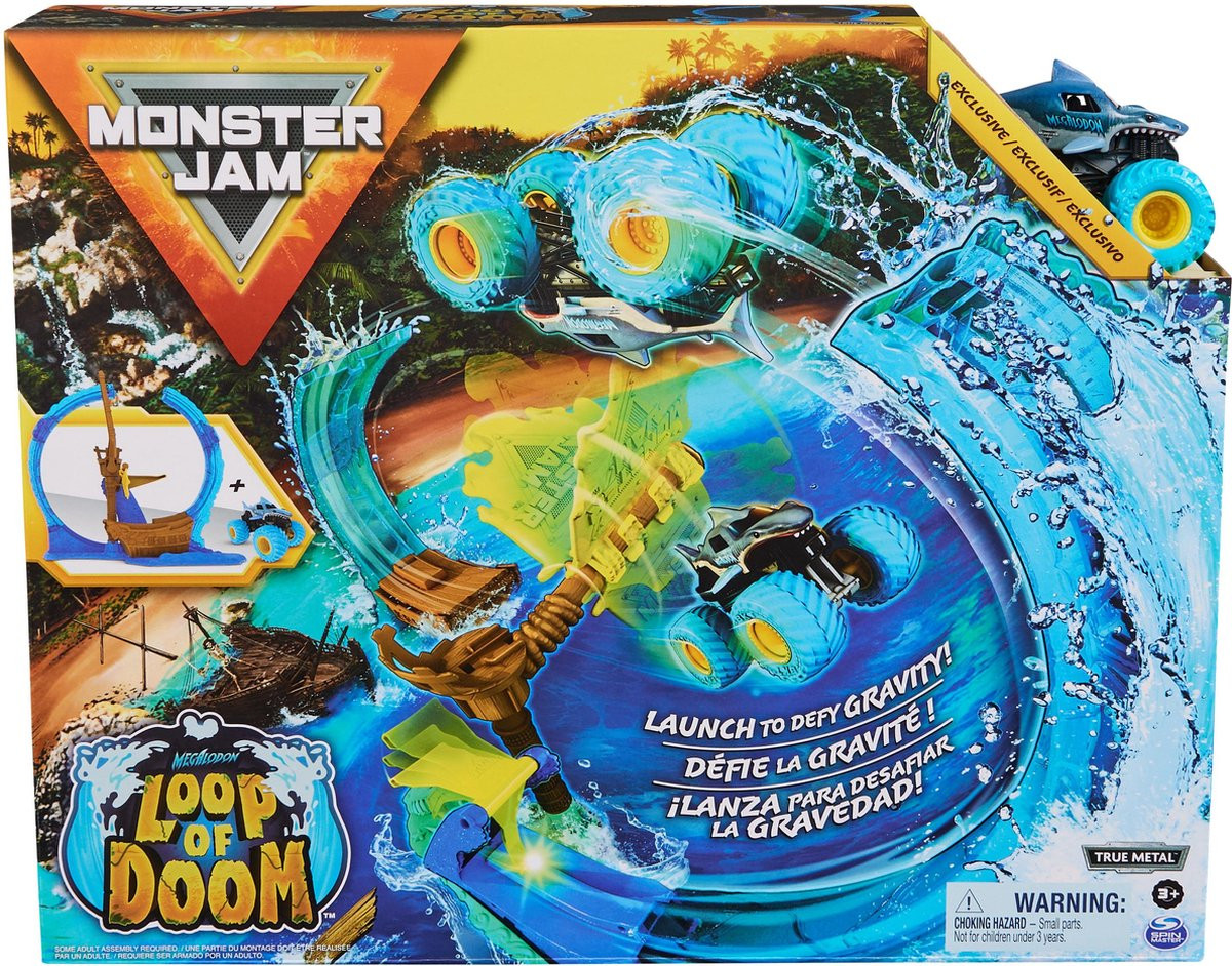 Monster Jam 1:64 Megalodon's Loop of Doom Speelset
