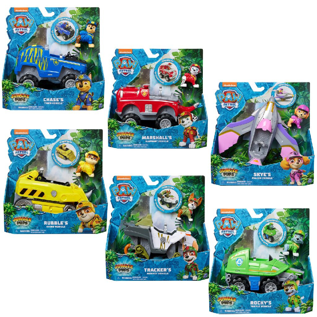 PAW Patrol Jungle Pups Deluxe Vehicle - Prijs per Stuk