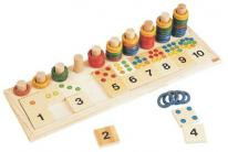 Goula Kleuren Tellen - Houten Ringen - Kinderspel