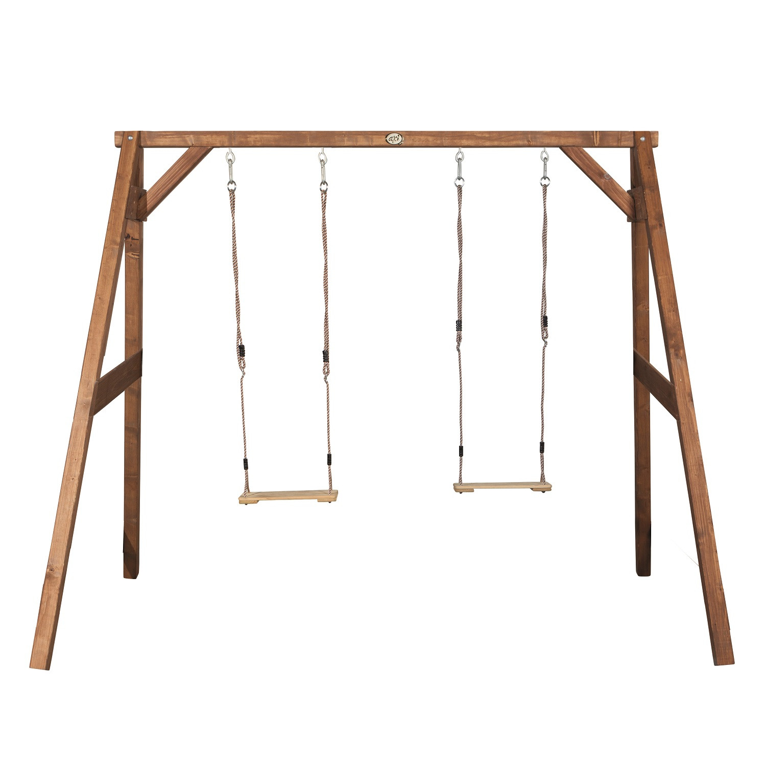 AXI Dubbele houten schommel hout kleurig