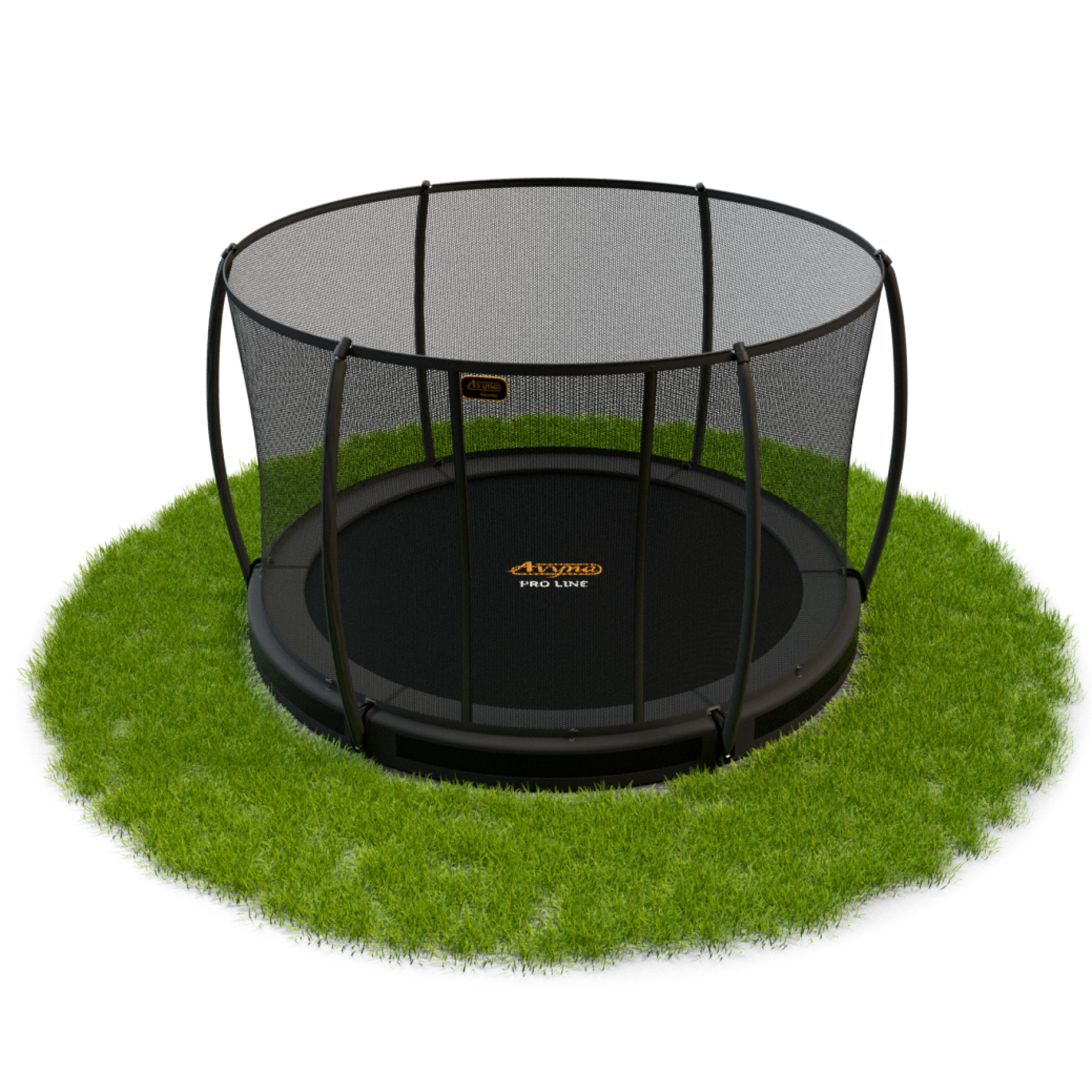 Avyna Pro-Line Inground Trampoline met Veiligheidsnet 245cm (8ft) - Grijs