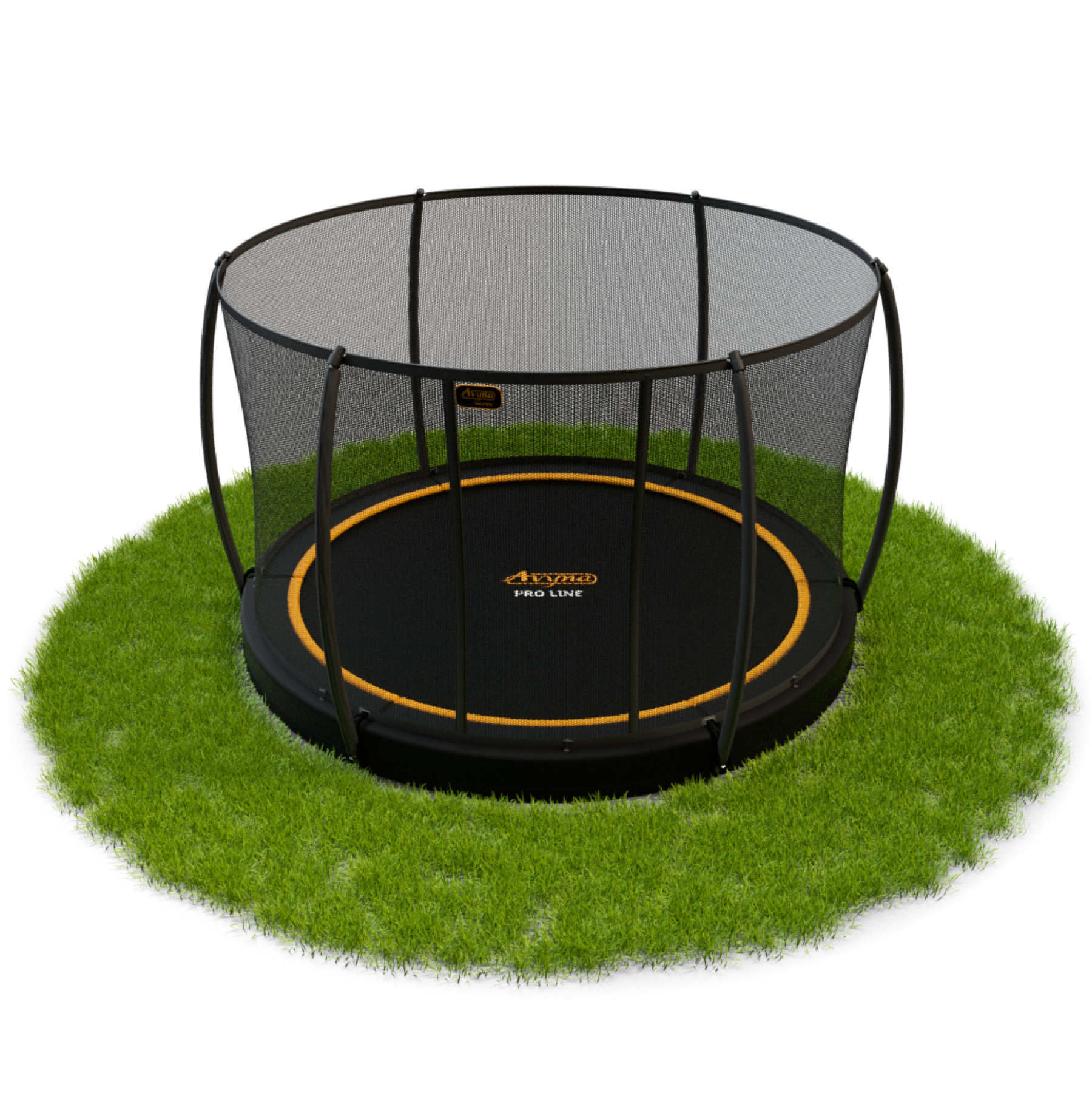 Avyna Pro-Line Inground Trampoline met Veiligheidsnet - ø 245 (8ft) - Zwart