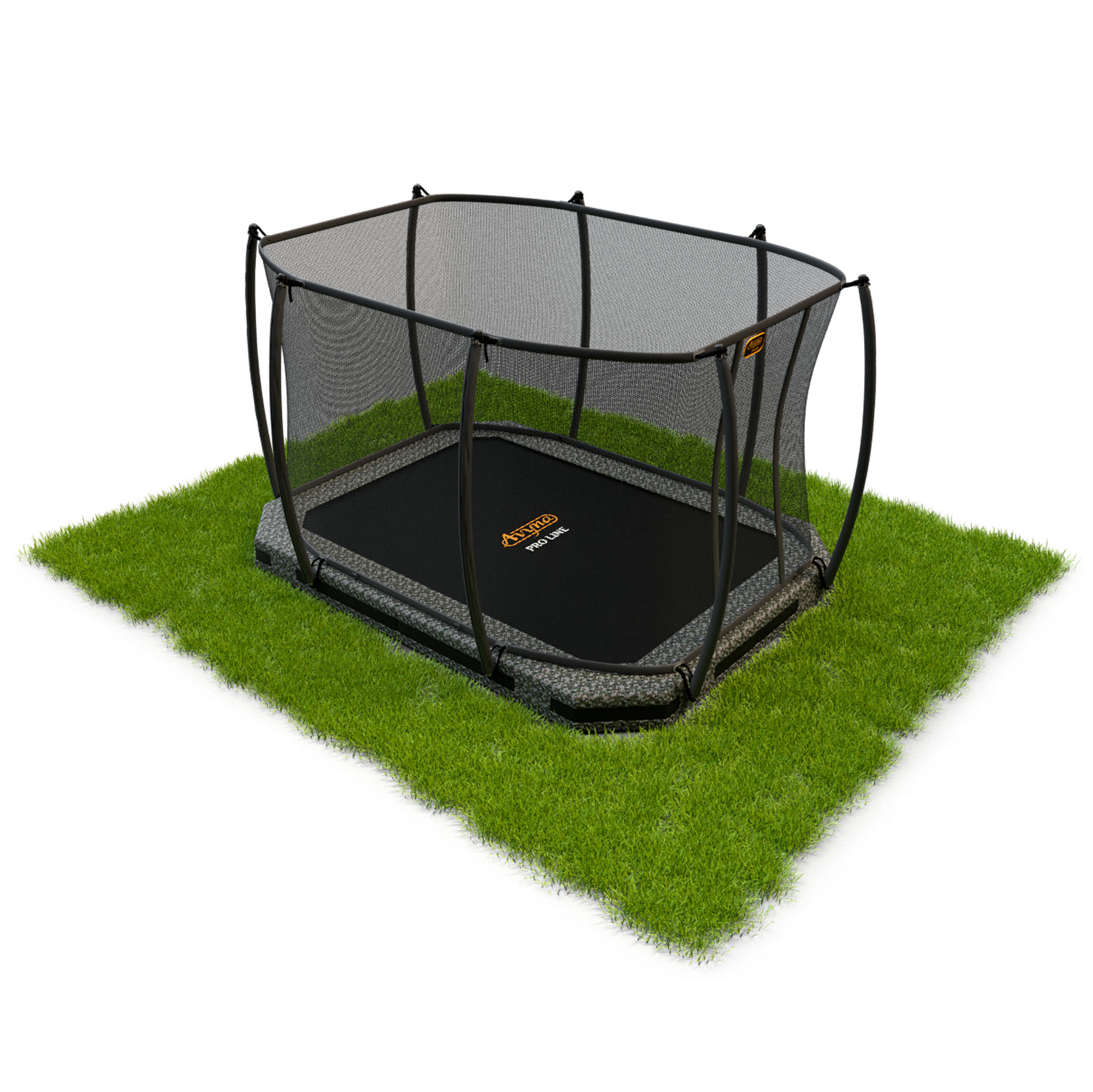 Avyna Trampoline Inground met Veligheidsnet Pro-Line - 340 x 240 cm (234) - Camouflage