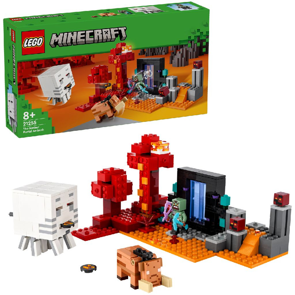 21255 LEGO Minecraft Hinderlaag bij het Netherportaal