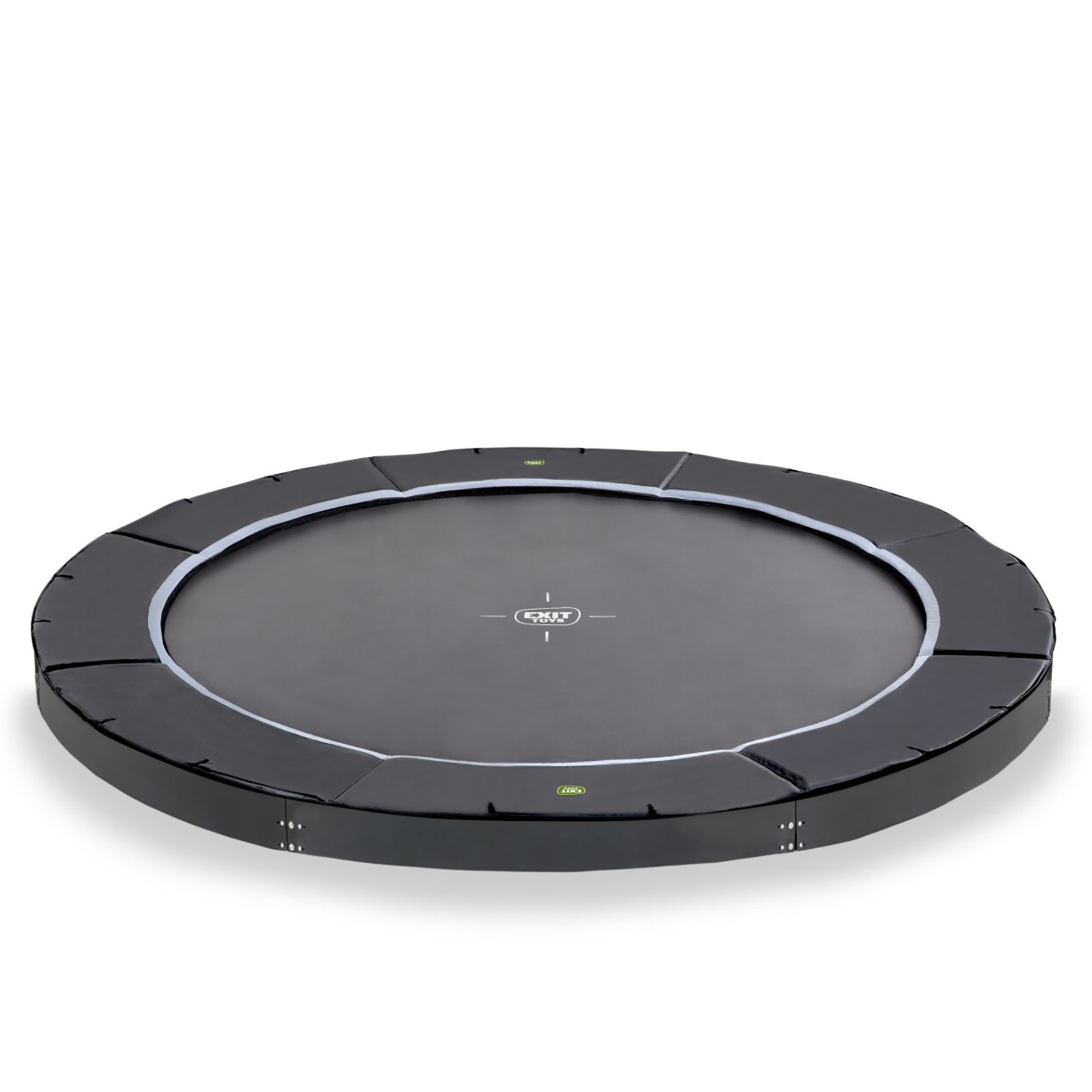 EXIT Trampoline Dynamic - Groundlevel - 427 cm - Zwart