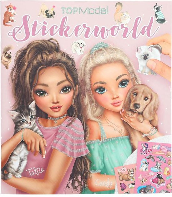 TOPModel Stickerworld - KITTY and DOGGY