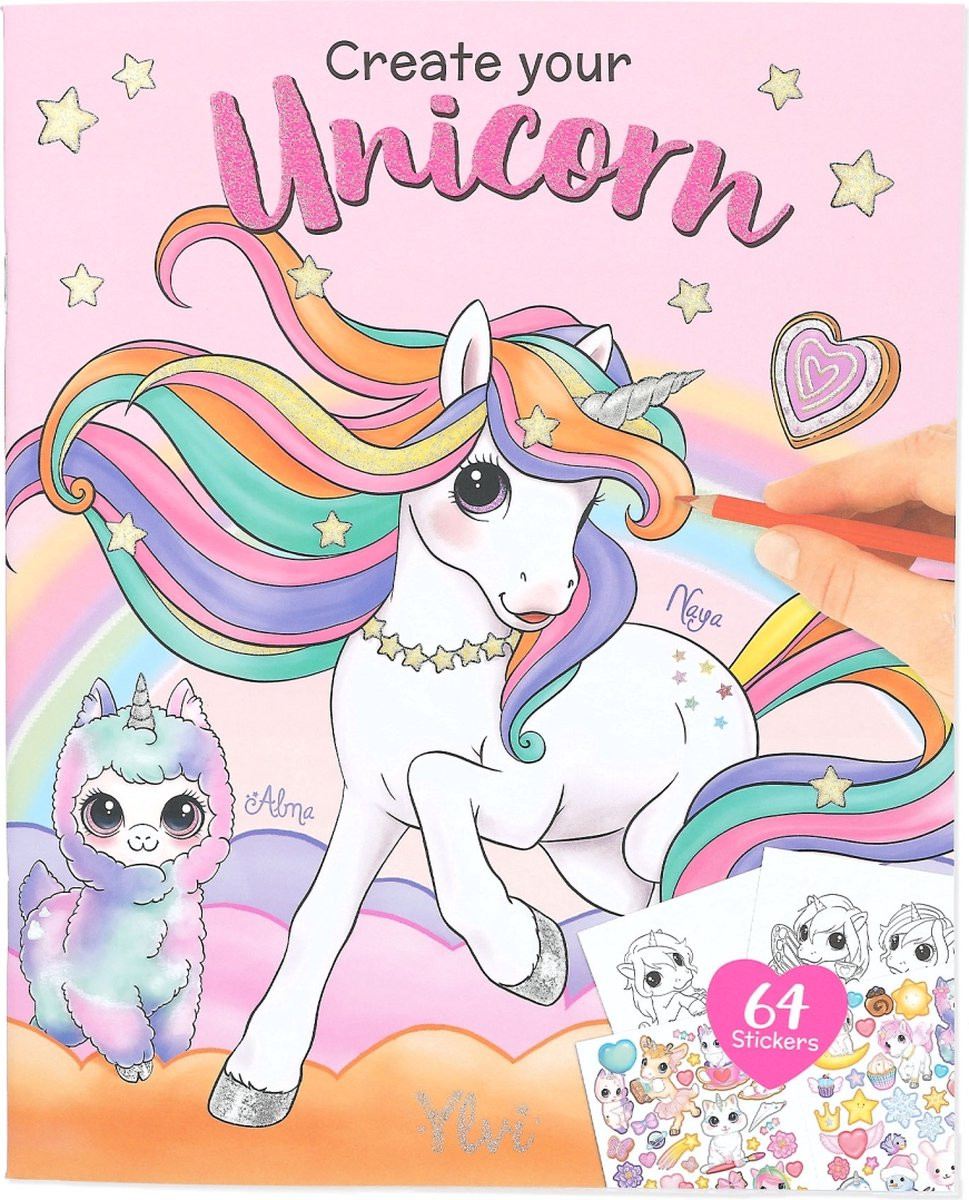 Ylvi & The Minimoomis Create Your Unicorn Kleurboek
