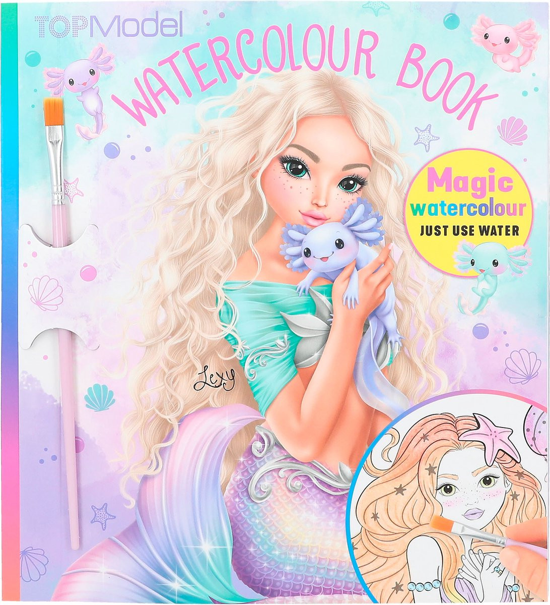 TOPModel Waterverf Boek - MERMAID