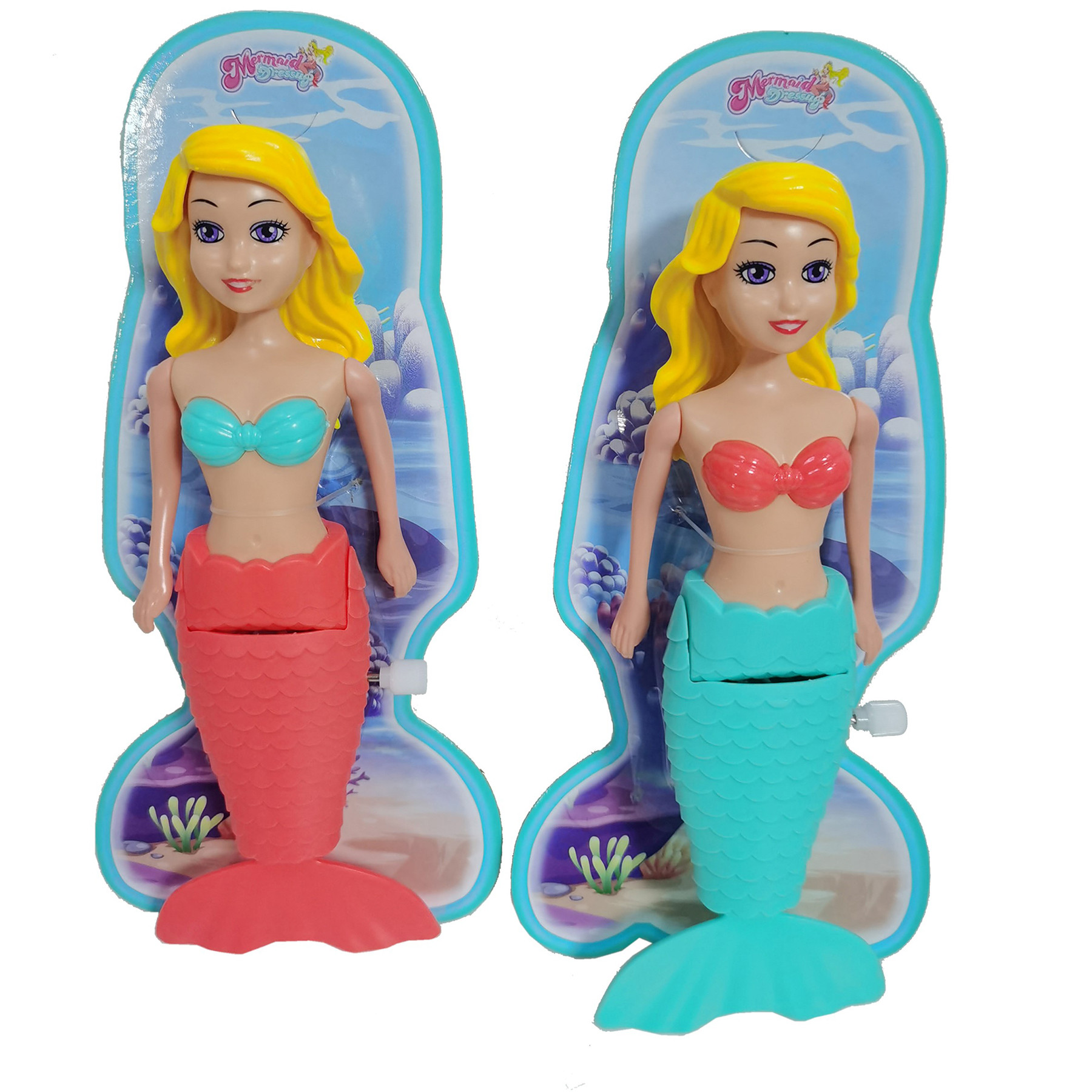 Zeemeermin Badspeeltje Opwindbaar - Assortiment - Blauw of Koraal