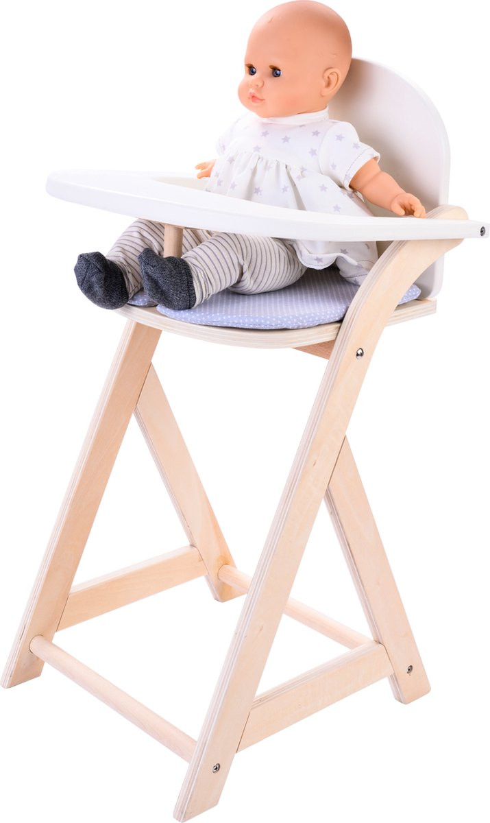 Poppenstoel Grijs / Wit - Hout