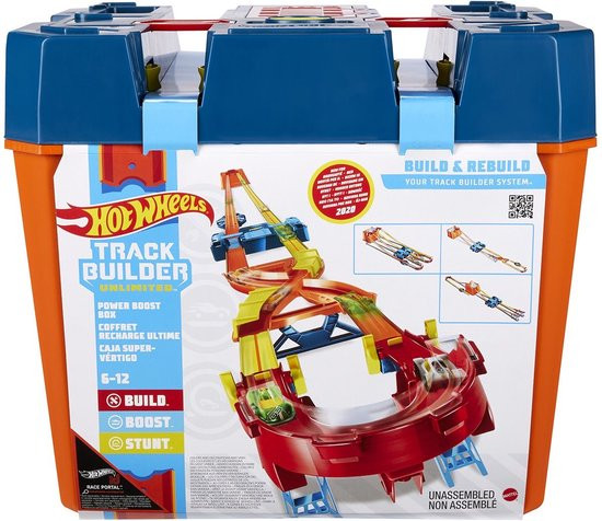 Hot Wheels Track Builder Unlimited Power Boost Box - Racebaan