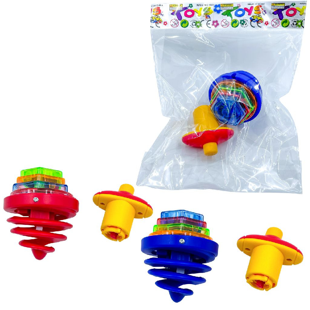 Tol Opwindbaar met Licht en Geluid - Rood / Blauw - Assortiment - Prijs per stuk