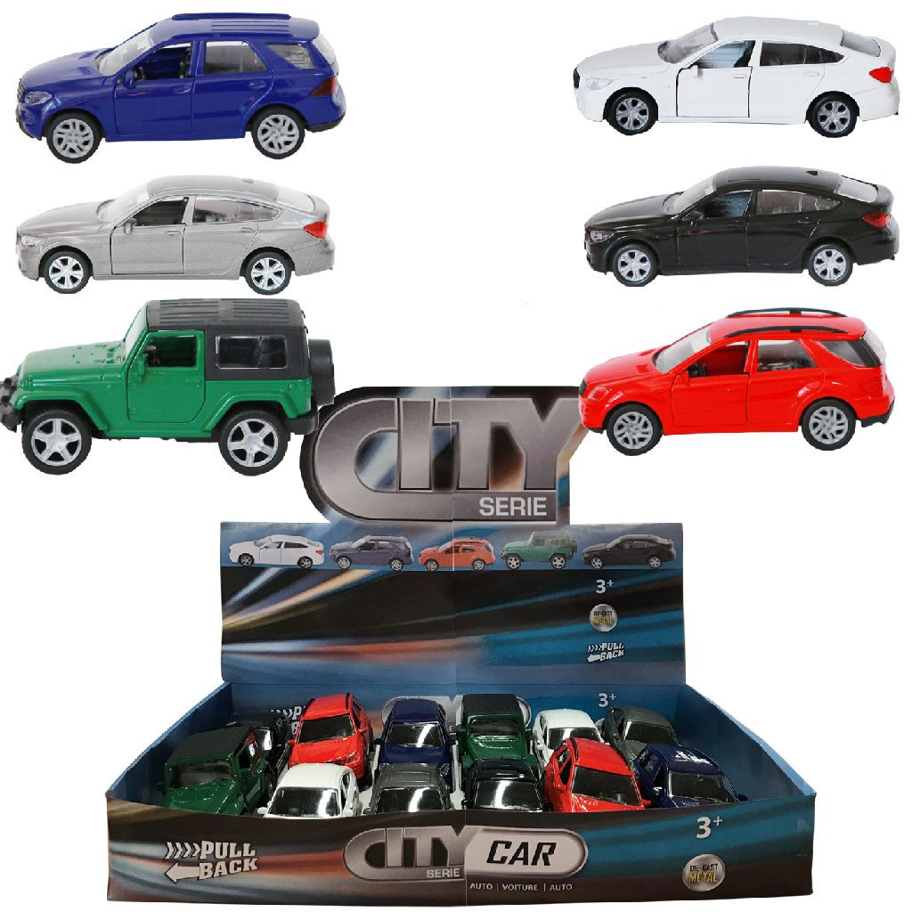 City Auto - Die Cast - Pull-Back - Prijs per Stuk