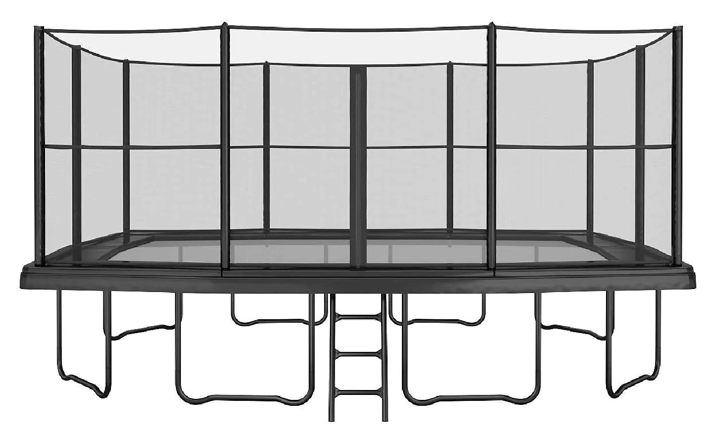 Akrobat Trampoline Primus Challenger met Veiligheidsnet - 520 x 305 cm - Zwart