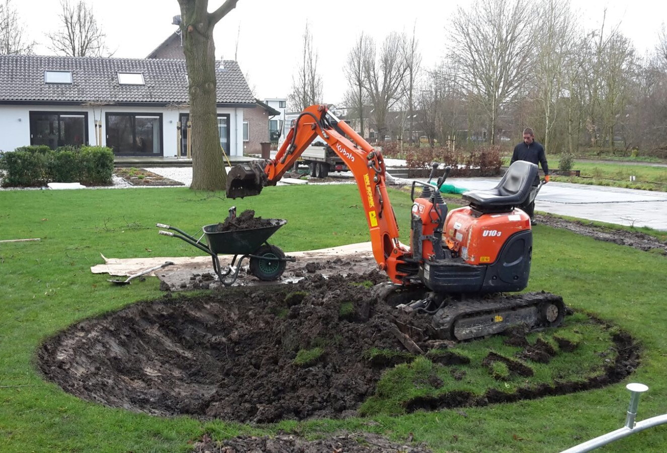 Inground Trampoline Ingraven - Ovaal - vanaf 420 cm tot 520 cm