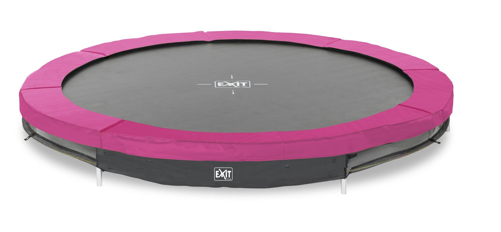 EXIT Trampoline Beschermrand - Silhouette - 427 cm - Roze - Geschikt voor Inground