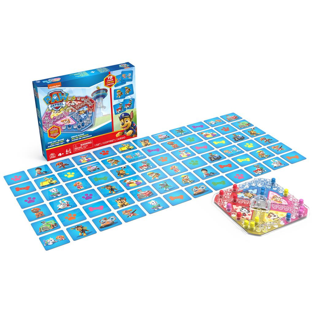 Paw Patrol Memo en Popup Spel 2-Pack