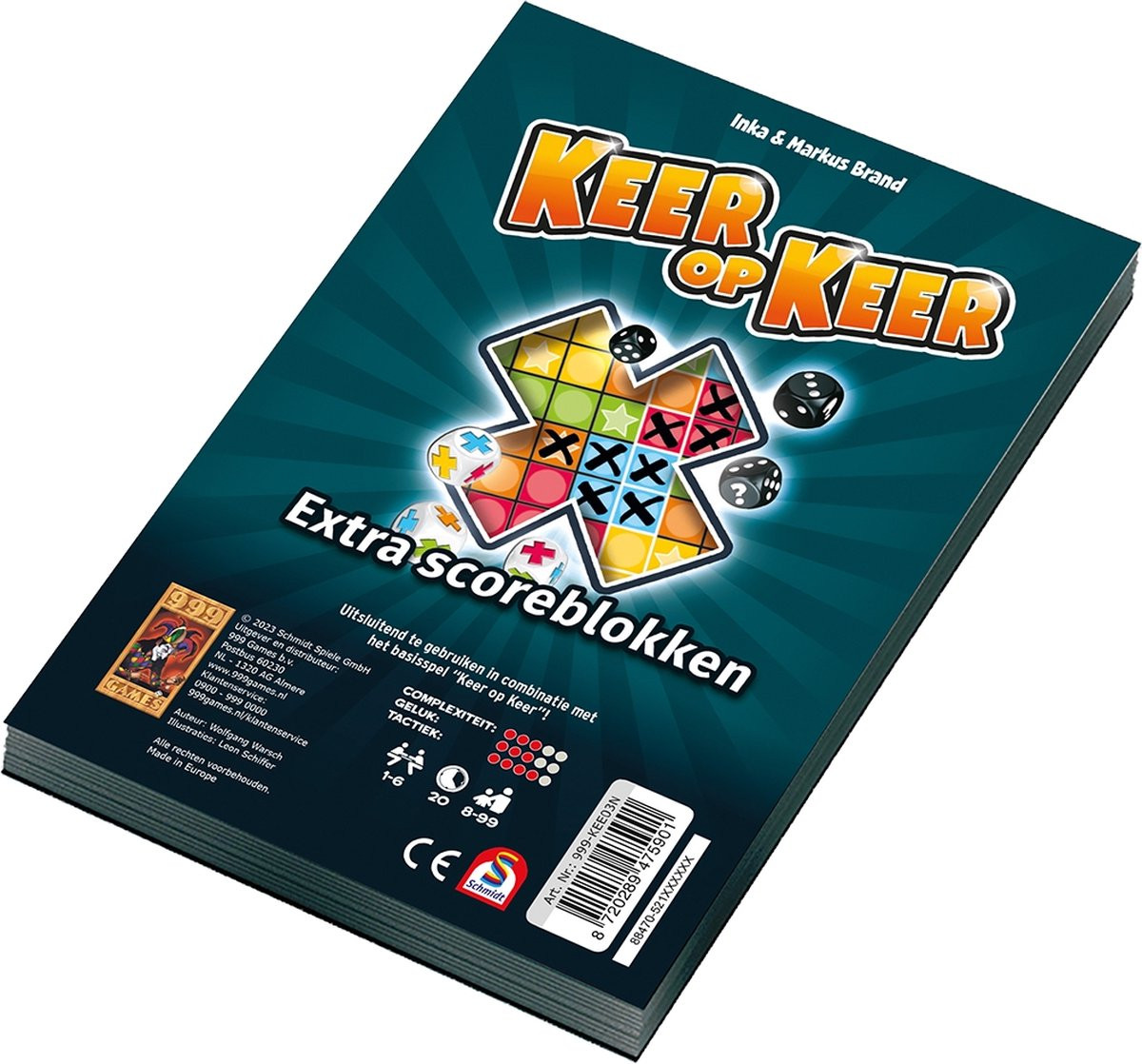 Keer op Keer Scoreblokken - 2 Stuks - Level 1