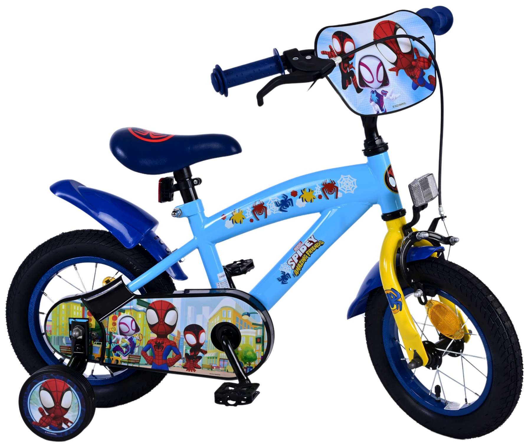 Volare Spidey Kinderfiets - 12 Inch - Blauw