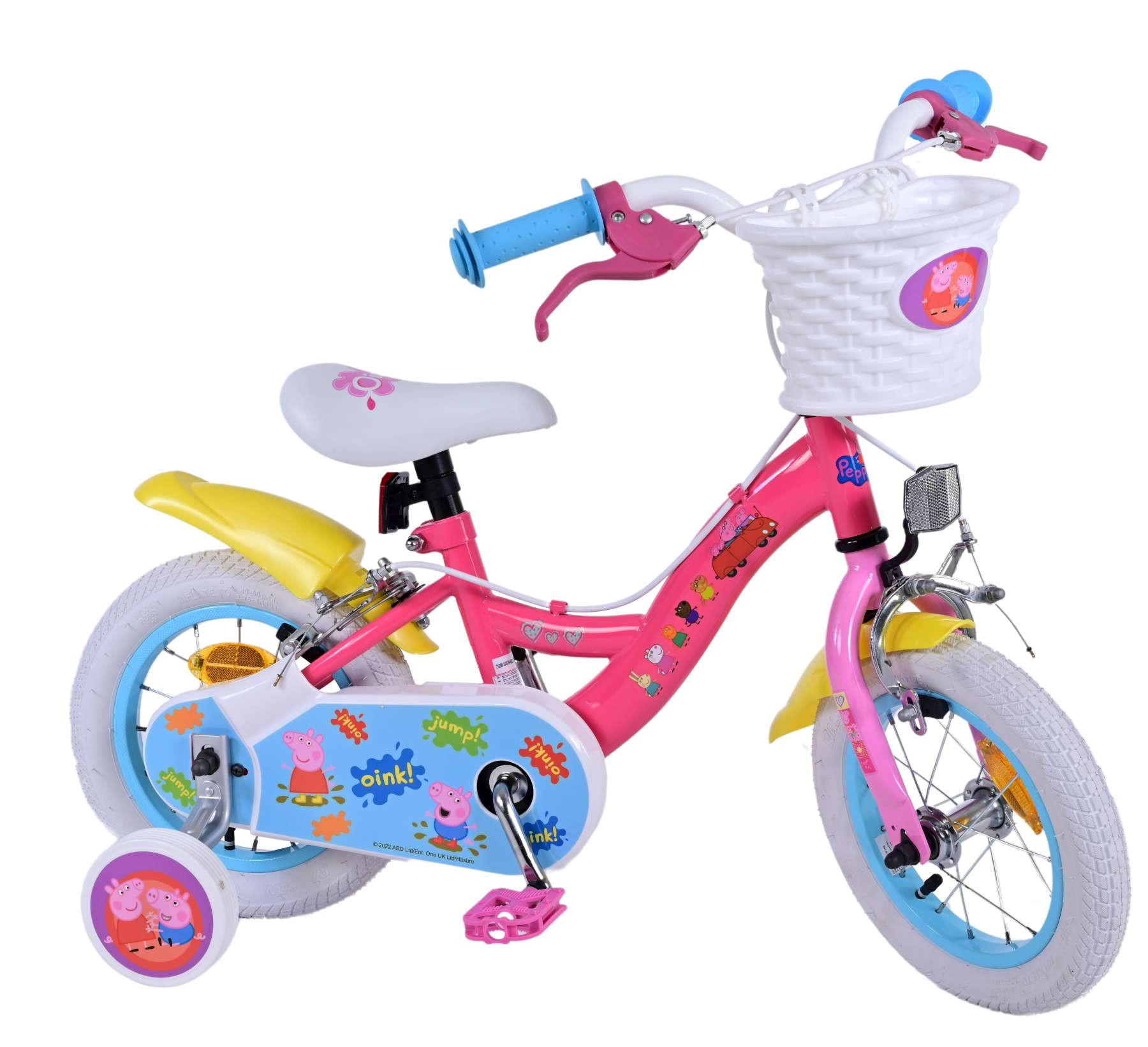 Volare Peppa Pig Kinderfiets - 12 Inch - Roze - Twee Handremmen