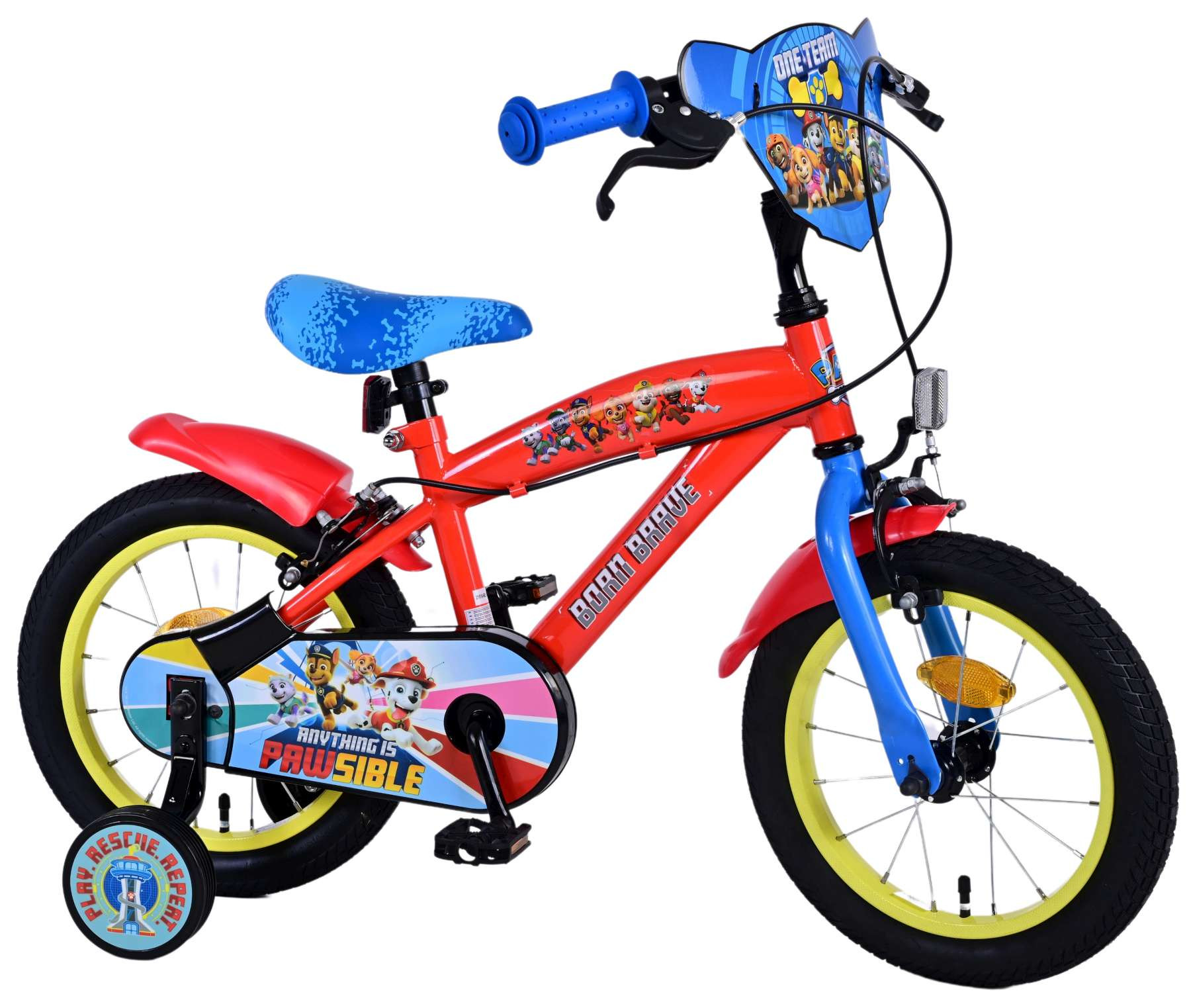 Volare PAW Patrol Kinderfiets - 14 Inch - Twee Handremmen
