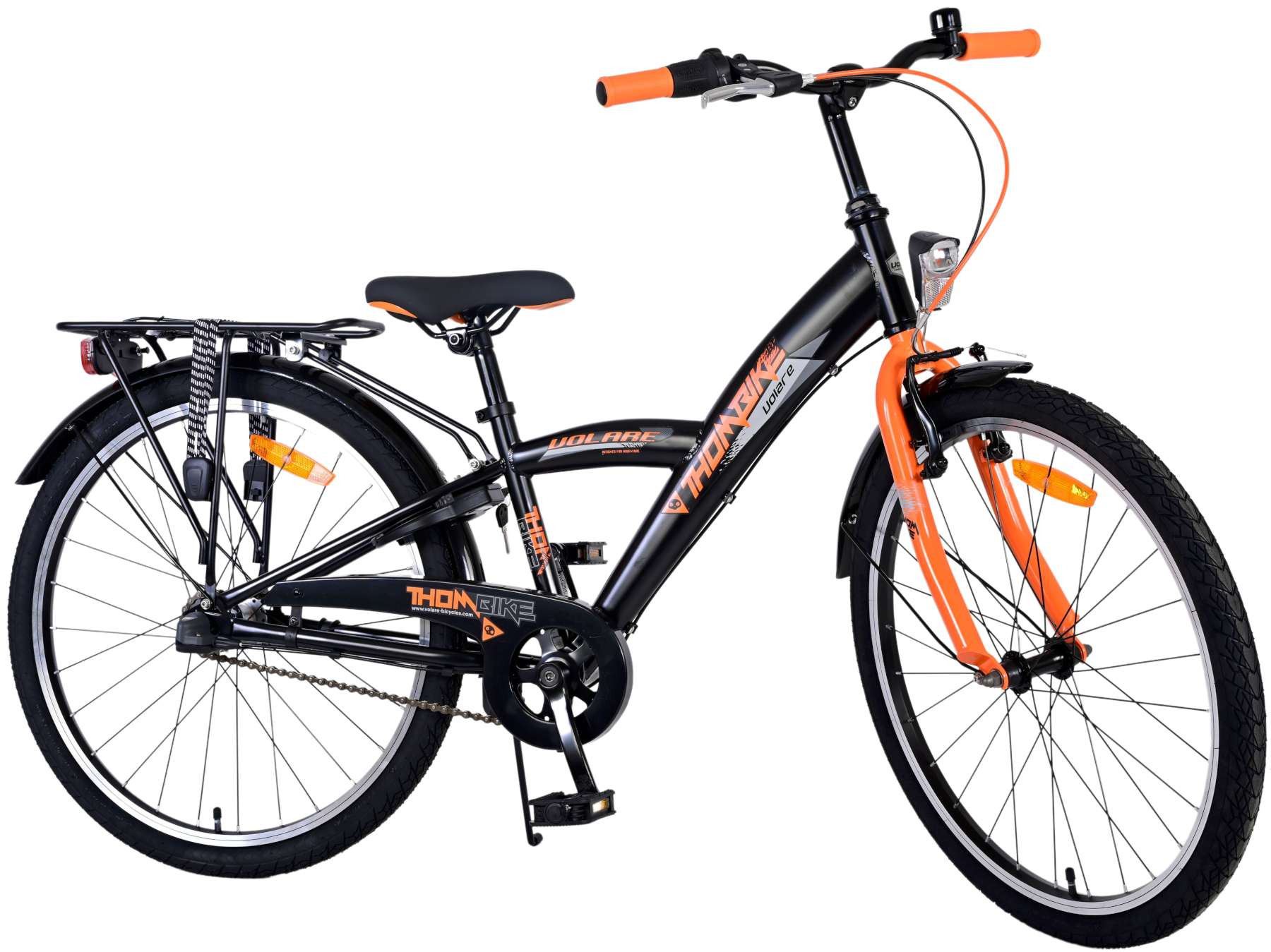 Volare Thombike Kinderfiets - 24 Inch - Oranje - 3 Versnellingen - Handrem & Terugtraprem