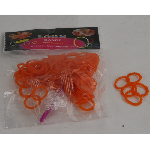 Loom bandjes Parel Oranje