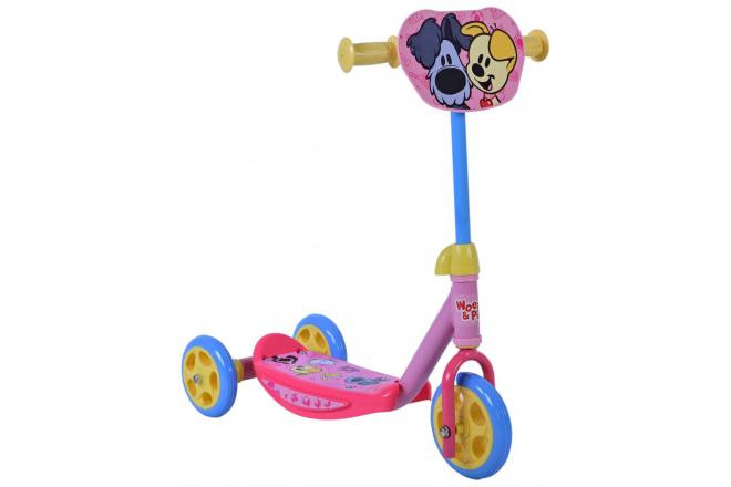 Woezel & Pip Step - Scooter - 3 Wielen - Roze Blauw Geel