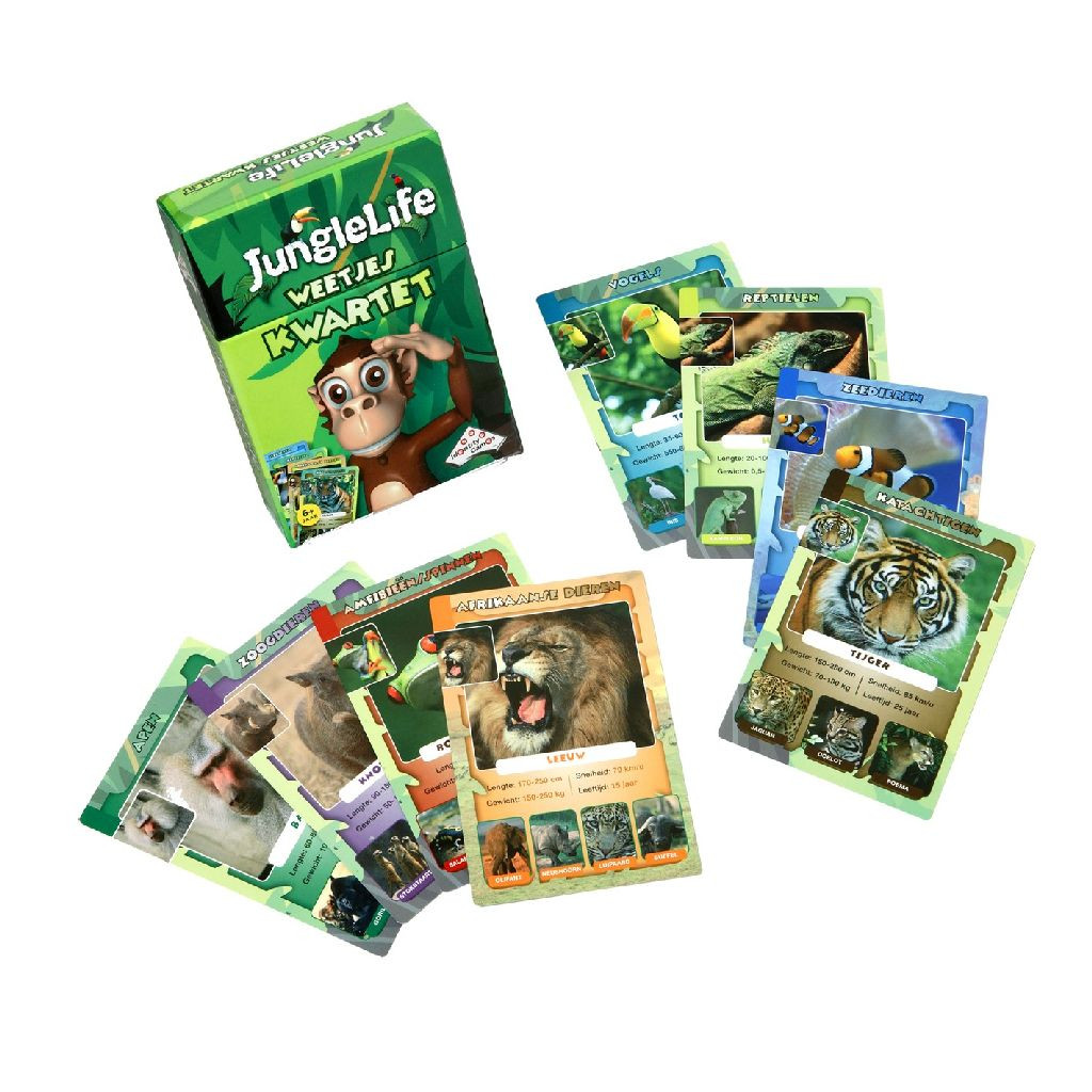 Junglelife Kwartet - Kaartspel