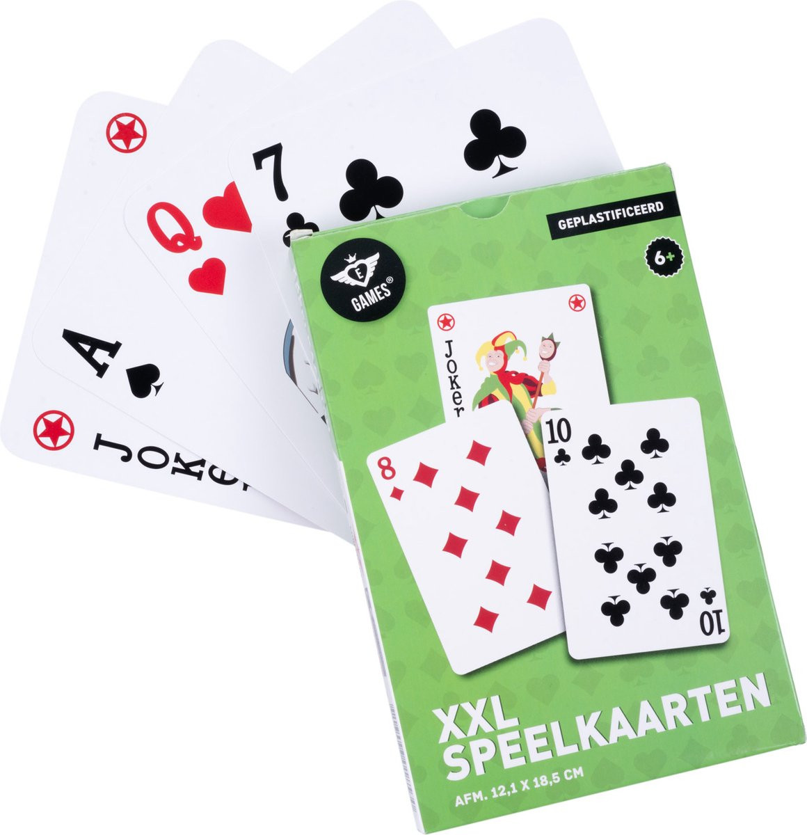 Longfield Speelkaarten XXL - Kaarten - 18,5 x 12 cm
