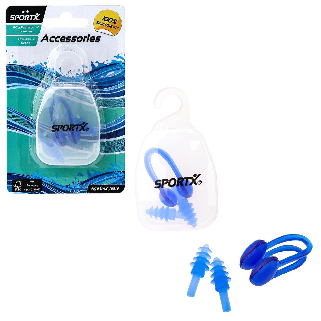 SportX Neusclip en Oordopjes Junior - 2 Sterren