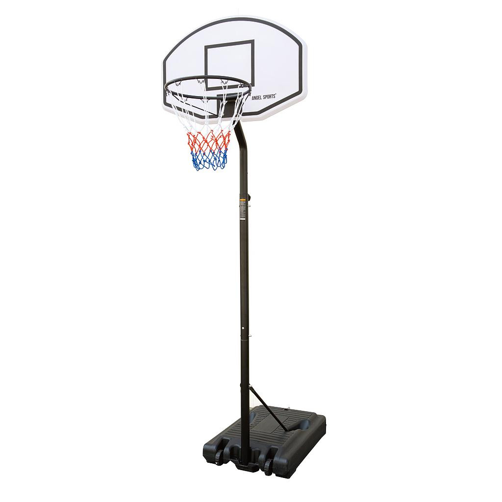Basketbalstandaard - Verstelbaar van 190 cm tot 260 cm - Wit
