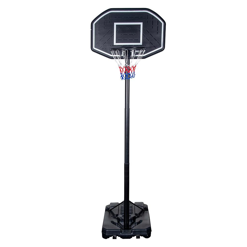 Basketbalstandaard - Verstelbaar van 200 cm tot 305 cm - Zwart