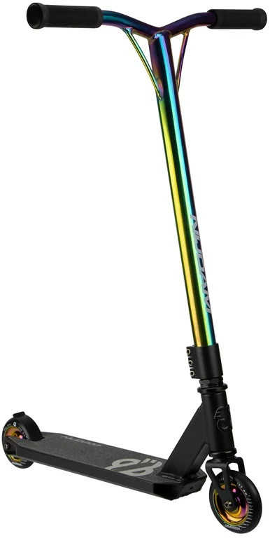 Nijdam Stuntstep Advanced - Chrome Madness  - Zwart / Neo Chrome