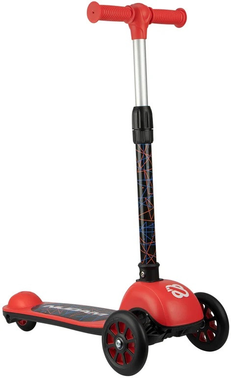 Nijdam Tri-Scooter - Fire Rider - Step met 3 Wielen - Rood