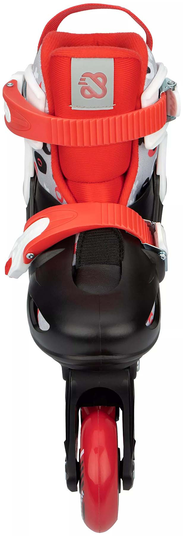 Nijdam 3-in-1 Inline Skates Verstelbaar - Street Shift - Zwart / Rood - Maat 33-36