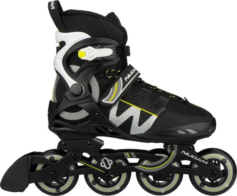 Nijdam Inline Skates Advanced - Circle Rayzor - Zwart - Maat 40