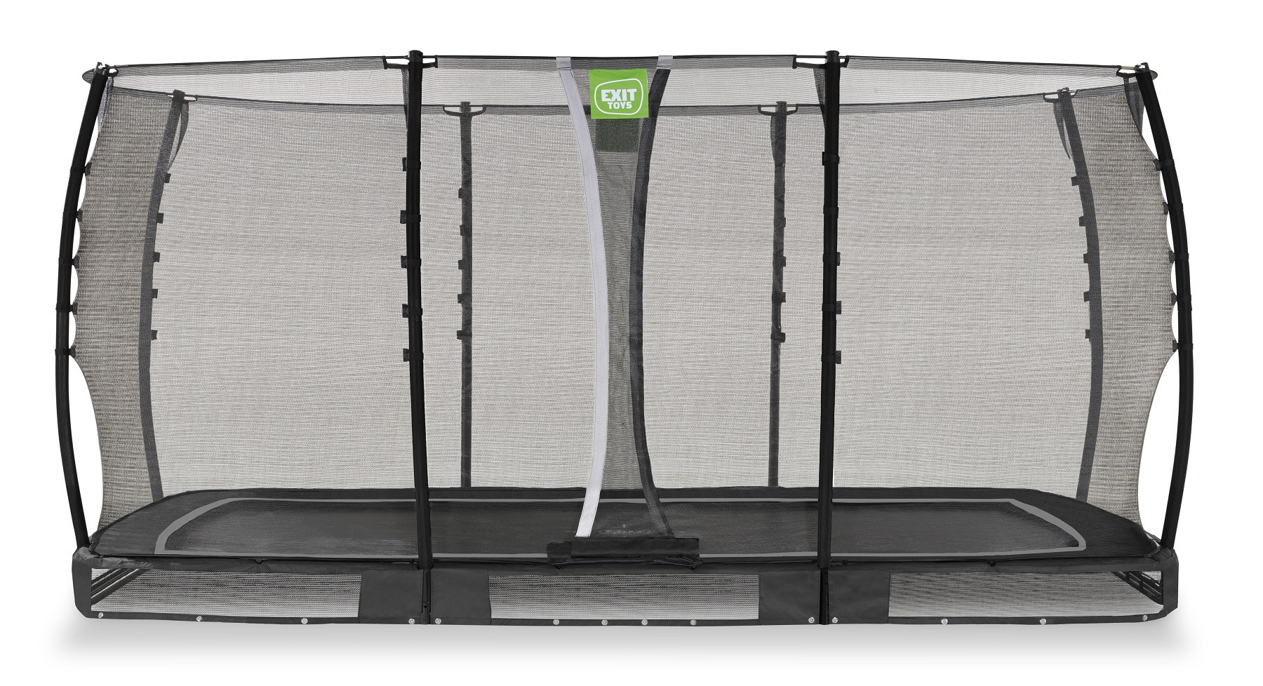 EXIT Allure Classic Inground Trampoline met Veiligheidsnet - 427 x 244 cm - Zwart 