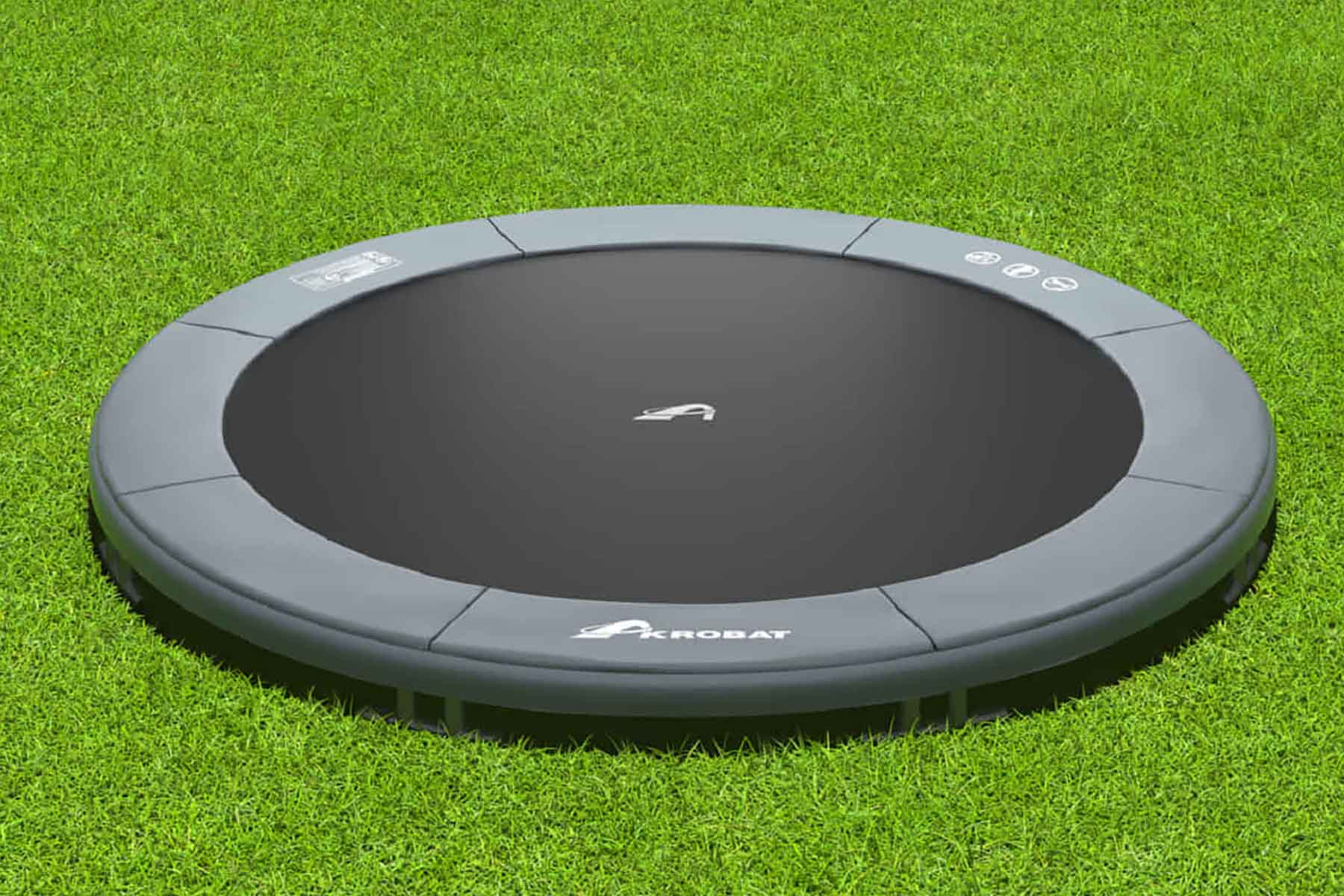 Akrobat Trampoline Orbit - Inground - 305 cm - Antraciet