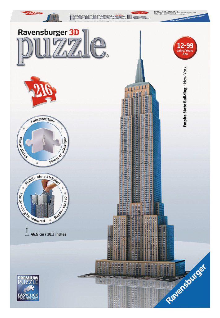 Ravensburger Puzzel 3D - Empire State Building - 216 stukjes